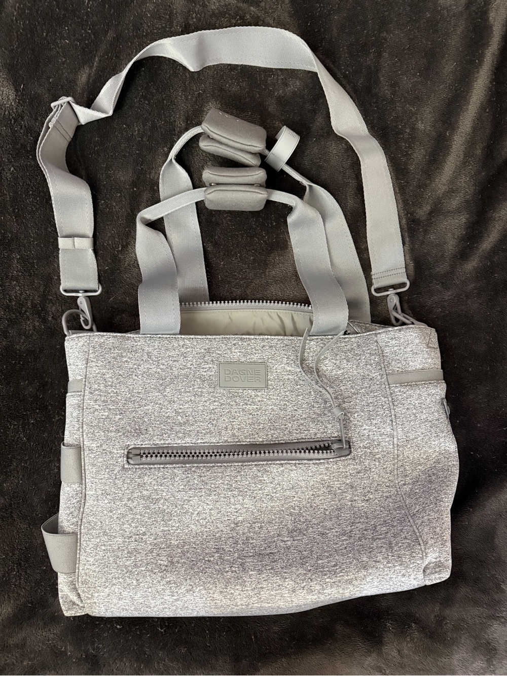 Heather Gray Dagne Dover Wade Tote Diaper Bag